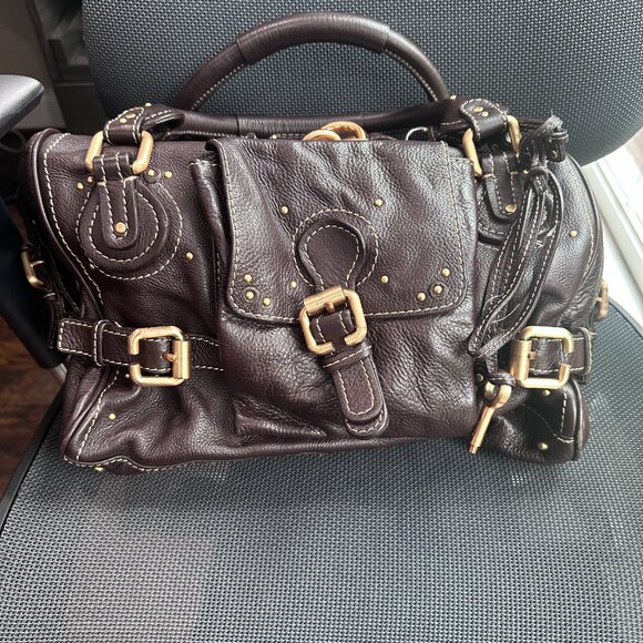 CHLOE Paddington Rare Early Model Chocolate Brown Leather Satchel Handbag - Picture 5 of 15